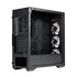 COOLER MASTER Ház Midi ATX MasterBox 520 + 3db Ventilátor + HUB, Tápegység nélkül, Üvegfalú, fekete