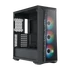 COOLER MASTER Ház Midi ATX MasterBox 520 + 3db Ventilátor + HUB, Tápegység nélkül, Üvegfalú, fekete