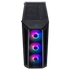 COOLER MASTER Ház Midi ATX MasterBox MB520 ARGB + 4db Ventilátor, Tápegység nélkül, Üvegfalú, Fekete