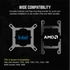 CORSAIR CPU hűtő iCUE LINK H100i RGB AIO (vízhűtés), 2 Ventilátorots, LGA1700 támogatással, fekete