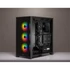 CORSAIR Ház iCUE 4000X RGB, 3x12mm RGB Ventillátorral, Tápegység nélkül, Edzett Üveg, fekete