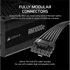 CORSAIR Tápegység Moduláris, RM1000e, 1000W, 12cm, ATX 3.1, PCIe 5.1, BOX, Cybenetics Gold