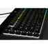 CORSAIR Vezetékes Billentyűzet Gaming, K55 RGB PRO, 6 programozható billentyű, Cseppálló, Csuklótámasz, US, fekete