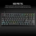 CORSAIR Vezetékes Billentyűzet Gaming, K60 PRO TKL RGB, Optical-Mechanical, Alumínium keret, US, fekete