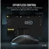 CORSAIR Vezetékes Egér Gaming, M75 RGB, Ultra-könnyű, RGB Világítás, 26000dpi, fekete