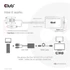 Club 3D Átalakító - CAC-1720 (USB-A & VGA to HDMI, M/F, 0.6m, 28AWG, Full HD 1080p)