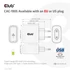 Club 3D Hálózati töltő - CAC-1905EU (65W GAN, USB-C, PD 3.0, túltöltés védelem, kicsi méret)