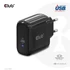 Club 3D Hálózati töltő - CAC-1905EU (65W GAN, USB-C, PD 3.0, túltöltés védelem, kicsi méret)