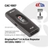 Club 3D Átalakító - CAC-1007 (DisplayPort 1.4, 4K120Hz HBR3, Aktív Ismétlő, F/F, 20m)
