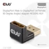 Club 3D Átalakító - CAC-1008 (90° DisplayPort  1.4,  M/F, 4K120Hz, univerzális)