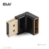 Club 3D Átalakító - CAC-1008 (90° DisplayPort  1.4,  M/F, 4K120Hz, univerzális)