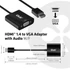 Club 3D Átalakító - CAC-1302 (HDMI 1.4 to VGA + Audio, 1080p@60Hz, Micro USB power)