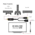 Club 3D Átalakító - CAC-1331 (HDMI 2.0 to DisplayPort 1.2 4K60Hz HDR M/F, USB-A táp, 25cm)