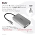 Club 3D Átalakító - CAC-1510-A (3.2 USB-C Gen 1 to DVI-D Dual Link, HDCP OFF, 4K30Hz)