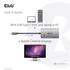Club 3D Átalakító - CAC-1510-A (3.2 USB-C Gen 1 to DVI-D Dual Link, HDCP OFF, 4K30Hz)