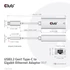 Club 3D Átalakító - CAC-1519 (USB-C (3.2 USB-C Gen 1 to RJ45 1GB Ethernet, aktív)