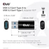 Club 3D Átalakító - CAC-1525 (3.2 USB-A Gen 1 to 3.2 USB-C Gen 1, Bidirectional)