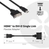 Club 3D Átalakító - CAC-HMD>DFD (HDMI MALE to DVI-D FEMALE, passzív, digitális jelekhez, nincs analóg)