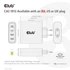Club 3D Hálózati Töltő - CAC-1912EU (100W GaN, 2x USB-A, 2x USB-C, PD3.0, 4 csatlakozó)