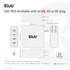 Club 3D Hálózati Töltő - CAC-1912EU (100W GaN, 2x USB-A, 2x USB-C, PD3.0, 4 csatlakozó)