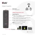 Club 3D Hálózati Töltő - CAC-1917 (140W GaN, 3x USB-C, 1x USB-A, PD3.1, 4 csatlakozó)