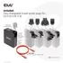 Club 3D Hálózati Töltő - CAC-1917 (140W GaN, 3x USB-C, 1x USB-A, PD3.1, 4 csatlakozó)