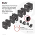 Club 3D Hálózati Töltő - CAC-1917 (140W GaN, 3x USB-C, 1x USB-A, PD3.1, 4 csatlakozó)