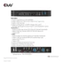 Club 3D KVM Switch - CSV-7210 (Dual DisplayPort, 4K60Hz, HDMI, KVM, IR távirányító)