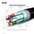 Club 3D Kábel - CAC-1060 (DisplayPort 1.4, 8K, 32.4Gbps, HBR3 8K, 28AWG, M/M, 3m)