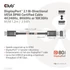 Club 3D Kábel - CAC-1091 (DisplayPort 2.1,  DP80, 4K240Hz, 1.2m, Bidirectional, M/M)