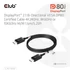 Club 3D Kábel - CAC-1092 (DisplayPort 2.1, DP80, 8K240Hz, 1.6m, Bi-Directional, M/M)