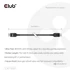 Club 3D Kábel - CAC-1093 (DisplayPort 2.1, 8K120Hz, 3m, DP54, VESA tanúsítvány, M/M)
