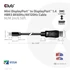 Club 3D Kábel - CAC-1115 (Mini DisplayPort to DisplayPort 1.4 HBR3, 8K60Hz/4K120Hz, 2m, kétirányú)