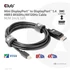 Club 3D Kábel - CAC-1115 (Mini DisplayPort to DisplayPort 1.4 HBR3, 8K60Hz/4K120Hz, 2m, kétirányú)