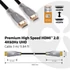 Club 3D Kábel - CAC-1310 (HDMI 2.0 Premium High Speed, 4K60Hz, 3m, UHD, ethernet, HDR, 18Gbps, Full HD 3D, M/M)