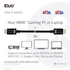 Club 3D Kábel - CAC-1374 (HDMI 2.1 Ultra High-Speed, M/M, 4K120Hz, 8K60Hz, 48Gbps, 4m, 26AWG)