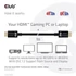 Club 3D Kábel - CAC-1375 (HDMI 2.1 Ultra High Speed, M/M, 4K120Hz, 8K60Hz, 48Gbps, 5m, VRR,QMS,QFT,eARC,HDR)