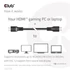 Club 3D Kábel - CAC-1378 (HDMI 2.1 Ultra High Speed, 240Hz, 48Gbps, M/M, 7.5m)