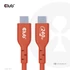 Club 3D Kábel - CAC-1511 (USB2 Type-C, 480Mb, 240W PD EPR, 1m, Bidirektional, USB-IF tanúsítvány)