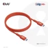 Club 3D Kábel - CAC-1511 (USB2 Type-C, 480Mb, 240W PD EPR, 1m, Bidirektional, USB-IF tanúsítvány)