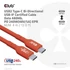 Club 3D Kábel - CAC-1515 (USB2.0 Type-C, 480Mb, 240W PD, 4m, kétirányú, USB-IF Certified)
