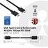 Club 3D Kábel - CAC-1522 (3.1 USB-C Gen 1 to 3.1 USB-C Gen 1, 10Gbps, 100W PD, 0,8m, 4K60Hz)