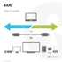 Club 3D Kábel - CAC-1523 (3.1 USB-C Gen 2 to 3.1 USB-A Gen 2, 10Gbps, 60W PD2.0, 1m, Bidirectional, 4K60Hz)