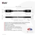 Club 3D Kábel - CAC-1531 (USB-C Gen 1 to USB-C, 5Gbps, 60W, 4K60Hz, M/F, 1m)
