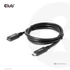 Club 3D Kábel - CAC-1531 (USB-C Gen 1 to USB-C, 5Gbps, 60W, 4K60Hz, M/F, 1m)