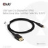 Club 3D Kábel - CAC-1559 (USB-C to DisplayPort 2.1, DP80 Bidirectional, 1m, 8K60Hz)