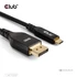 Club 3D Kábel - CAC-1559 (USB-C to DisplayPort 2.1, DP80 Bidirectional, 1m, 8K60Hz)