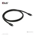 Club 3D Kábel - CAC-1570 (USB4 Type-C, 240W PD, 80Gbps, 8K240Hz, 4K540Hz, Bidirectional, 1,2m, fehér)