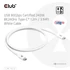 Club 3D Kábel - CAC-1572 (USB4 Type-C, 240W PD, 80Gbps, 8K240Hz, 4K540Hz, Bidirectional, 1,2m, fekete)