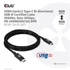 Club 3D Kábel - CAC-1575 (USB4 Type-C Gen 2x2, Bi-Directional USB-IF, 4K60Hz, 20Gbps, PD 240W(48V/5A) EPR M/M 2m)